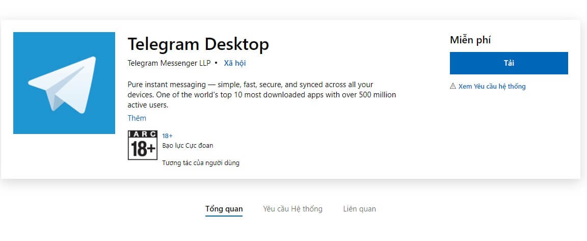 Tải Telegram PC laptop bước 1