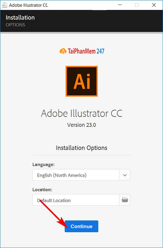 Bước 5 tải Adobe Illustrator CC 2018