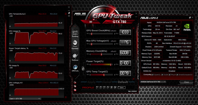 Download ASUS GPU Tweak II 1.6.0.5 - Ép xung, tăng hiệu suất card đồ họa